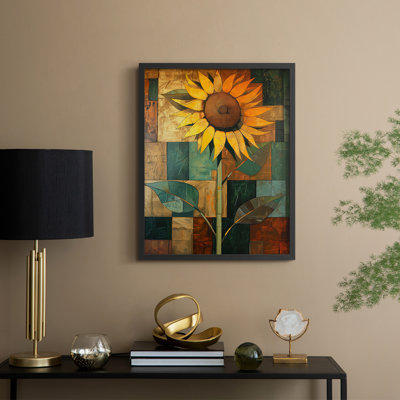 Série FLORAL CDL XXXIV - Reproduction encadrée de qualité supérieure - Prêt à être accroché - Aucun clou requis