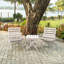 Ensemble 3 pièces de chaise de patio pliable d'extérieur entièrement assemblé Grandcourt-2024894682