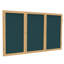 Babillards fermés en tissu à 3 portes avec cadre en bois Ghent-11138466-11138471-11138479