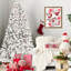 Arbre de Noël enneigé 4 pi avec 150 lumières Ul, 21 branches de pin naturel, structure enneigée 366, base en métal stable - apparence de neige réaliste, installation facile avec Laden, branches pour Quick