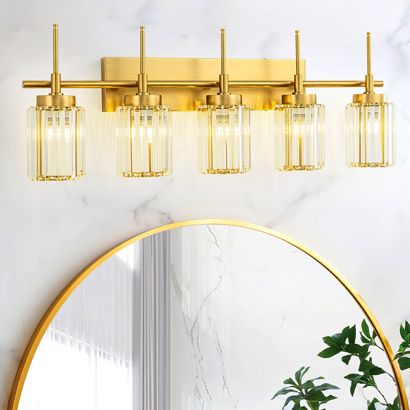 Edgars Dimmable Vanity Light, Gold, 5