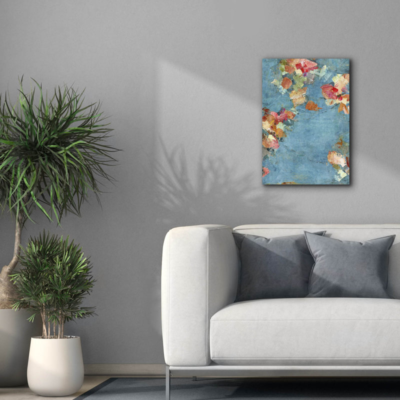 "Epic Graffiti" Fleur "par Suzanne Nicoll, art mural sur toile, 18 po x 26 po
