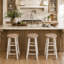 Backless Wooden Stool