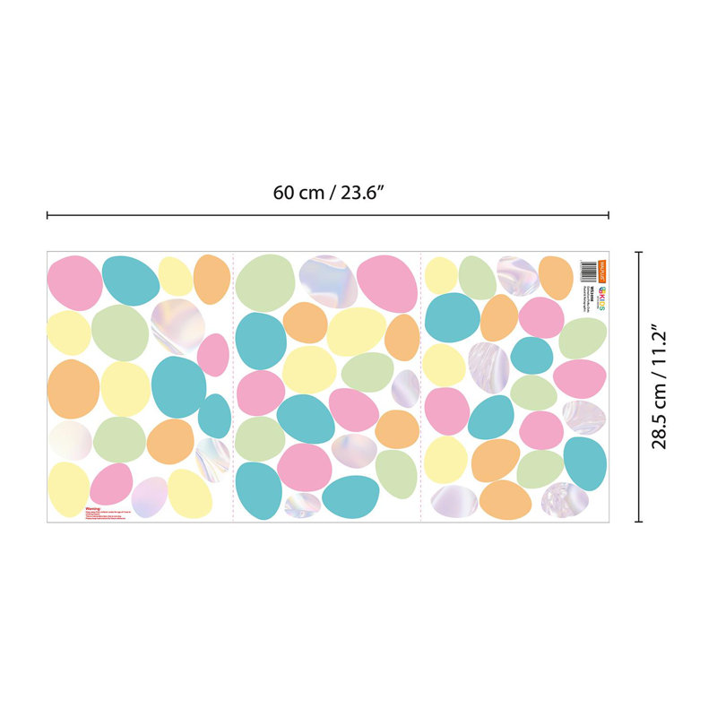 Abstract Non-Wall Damaging Wall Decal