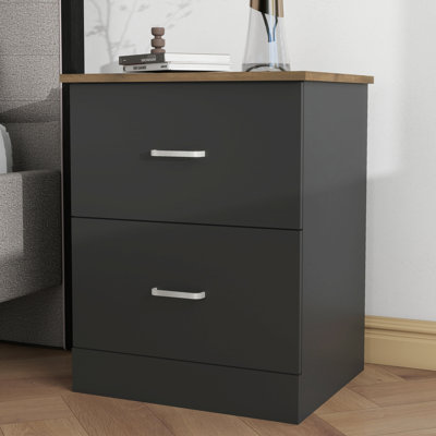 Table de chevet 2 tiroirs 23,6 po Allyannah
