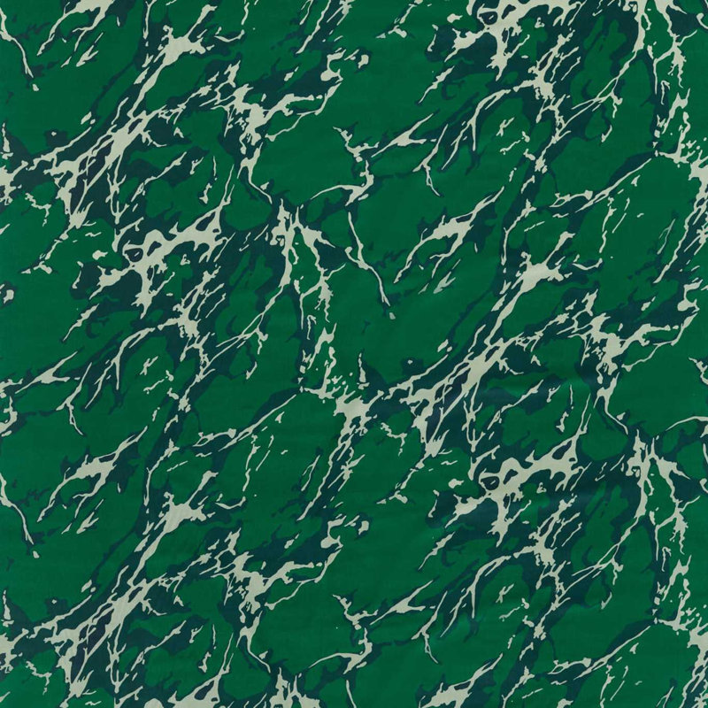 French Marble Velvet Fabric, Malachite