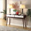 Chêne rétro Ensemble de tables basses Black Nesting - Gain de place avec roulettes pour les petits salons