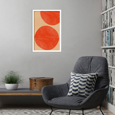 Reproduction d'art mural encadré en bois Pilla