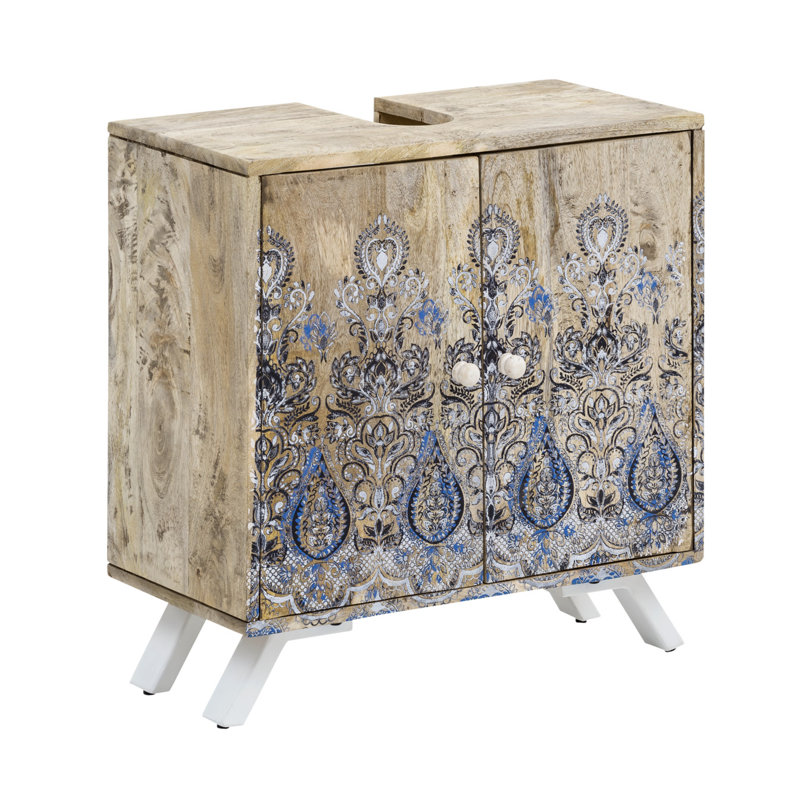 Walker Solid Wood Bathroom Storage Cabinet