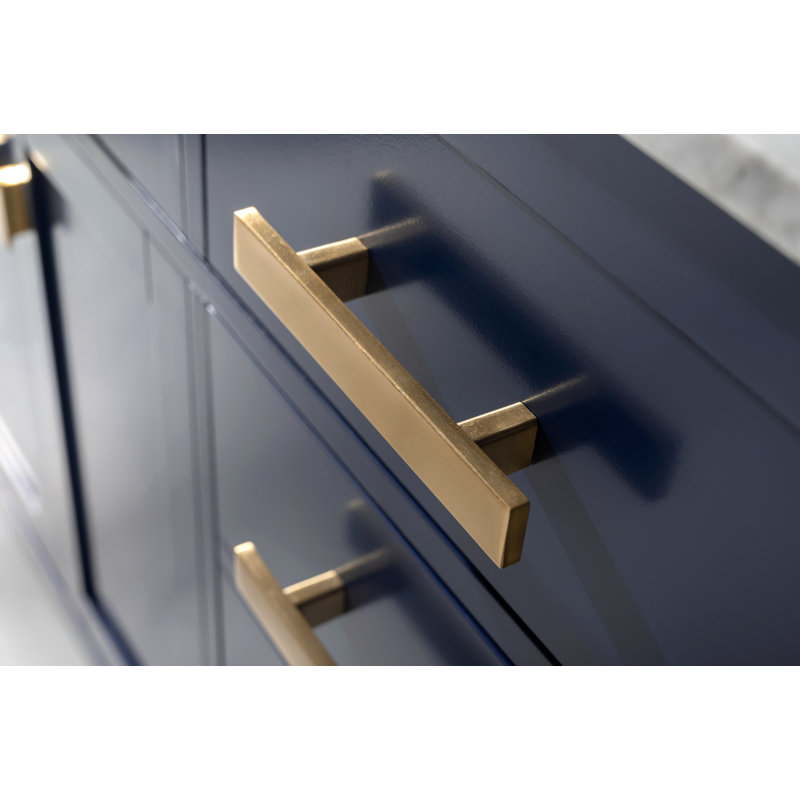 Ensemble de meuble-lavabo simple 54 po Binion, Bleu