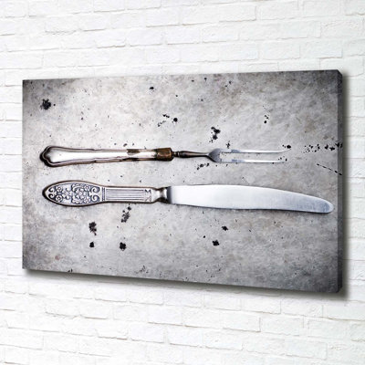 Cutlery - No Frame Print on Canvas