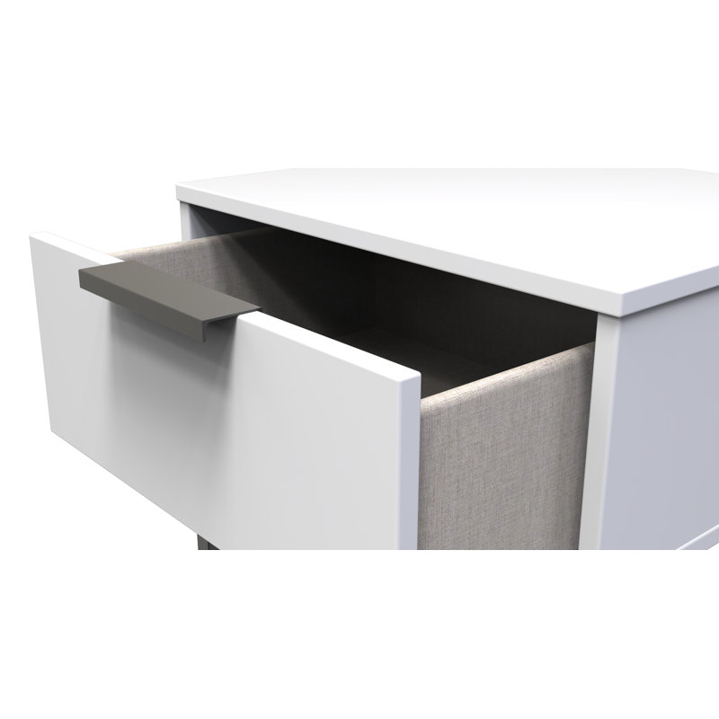 Fully Assembled Aliysha 1 Drawer Bedside Table