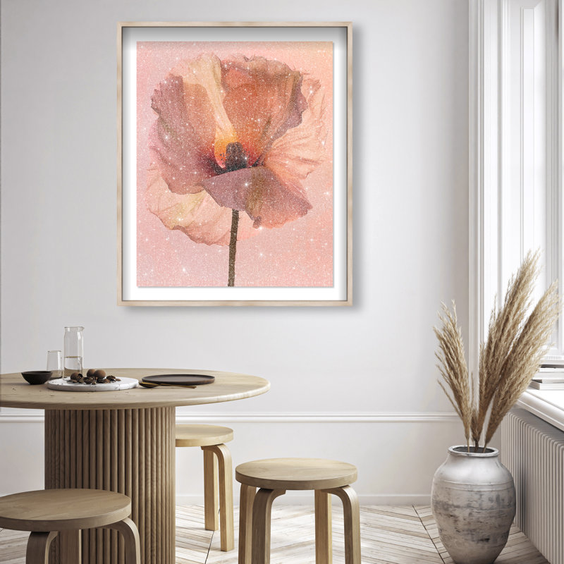 Amber Radiance I Framed Graphic Art, 25.5"H x 21.5"W, Natural Oak Shadowbox