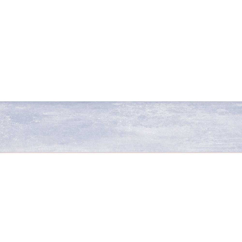 Carreau de faïence en porcelaine mate 2 po x 10 po Quell, Bleu