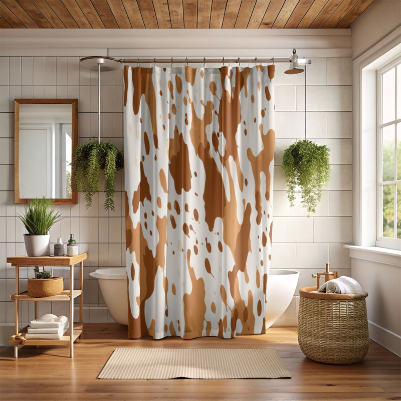 Paint Stains - Rideau de douche Premium, H 74 po x l 71 po