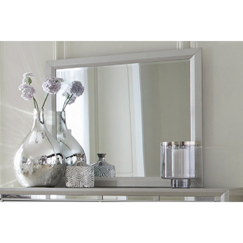 Chloe Gemstone Silver Mirror