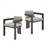 Patio Outdoor Aluminum Dining Chair Set of 2-374305243