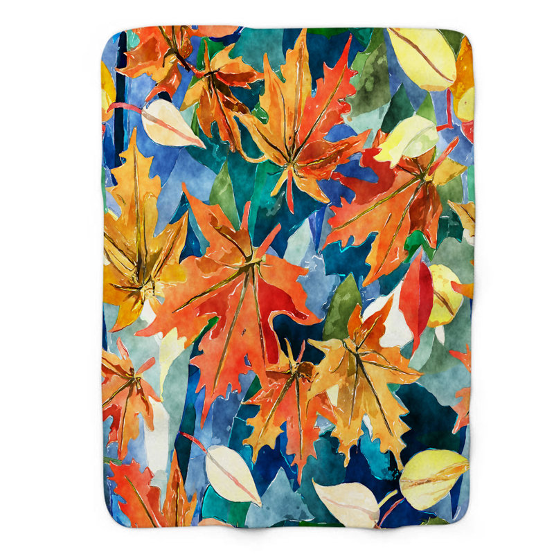 Autumnal Aura Canopy - 1 Piece Premium Sherpa Blanket, L 60 po x L 80 po