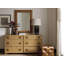 Los Altos Auburn Leather Ottoman