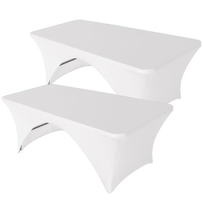 Eider & Ivory™ Rectangular Fitted Spandex Table Covers For Folding Table