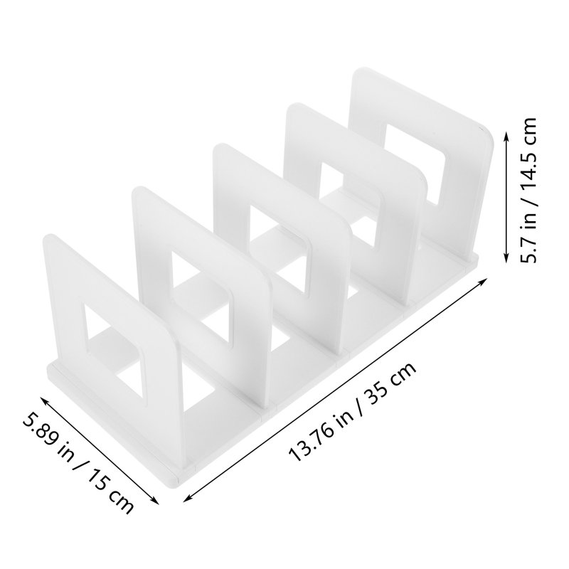 Plastic Book Holder Desktop Book Stand File Book End Decorative Book Organizer Crafted Book Holder