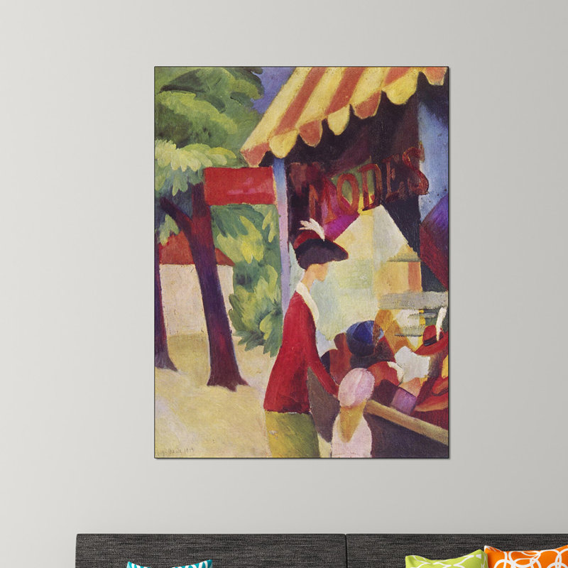 Macke August - Wrapped Canvas Painting, 120cm H x 90cm W x 1.8cm D