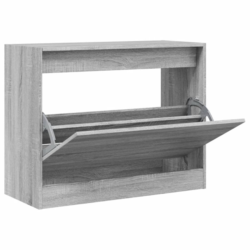 6 Pair Shoe Storage Cabinet, Grey Sonoma