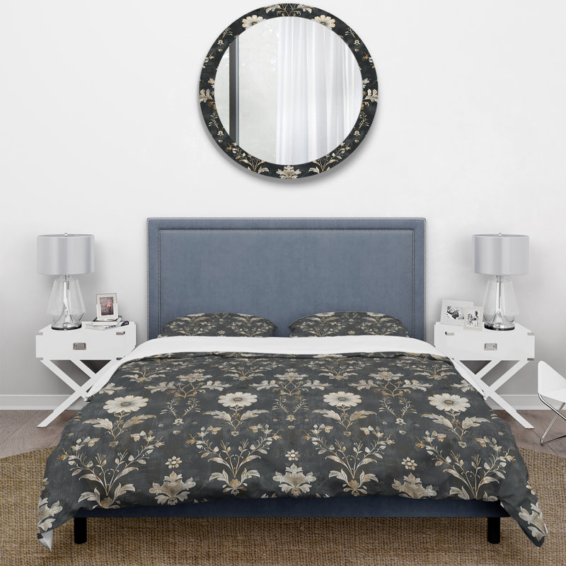 Ensemble de housse de couette foncé foncé Farmhouse Charm I - Country, Housse de couette très grand + 2 taies décorativ