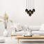 Everglades 6 - Light Black Cluster Pendant