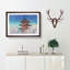 Pagoda in Tokyo by Hasui Kawase - Picture Frame Painting Print on MDF-55616490-55616489