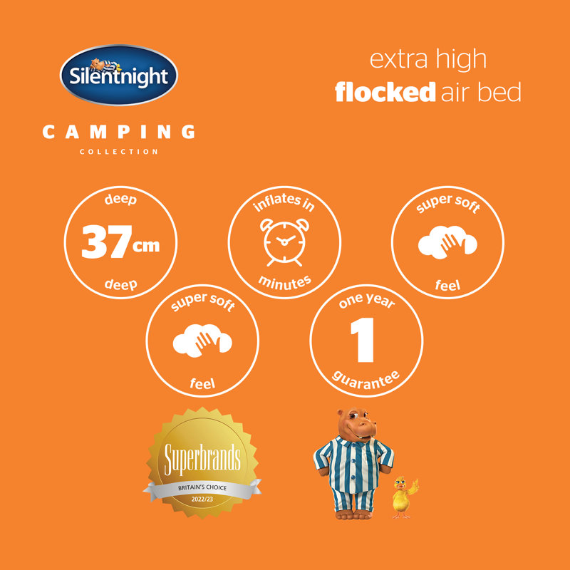 Silentnight Luxury Camping 37 Cm Air Bed, King