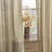 Carthamus Polyester Linen Textured Light Filtering Semi-Sheer Grommet Curtain Pair-1073367491-1013262541