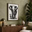Mother And Calf Minimalist - Print-136626626-136626624
