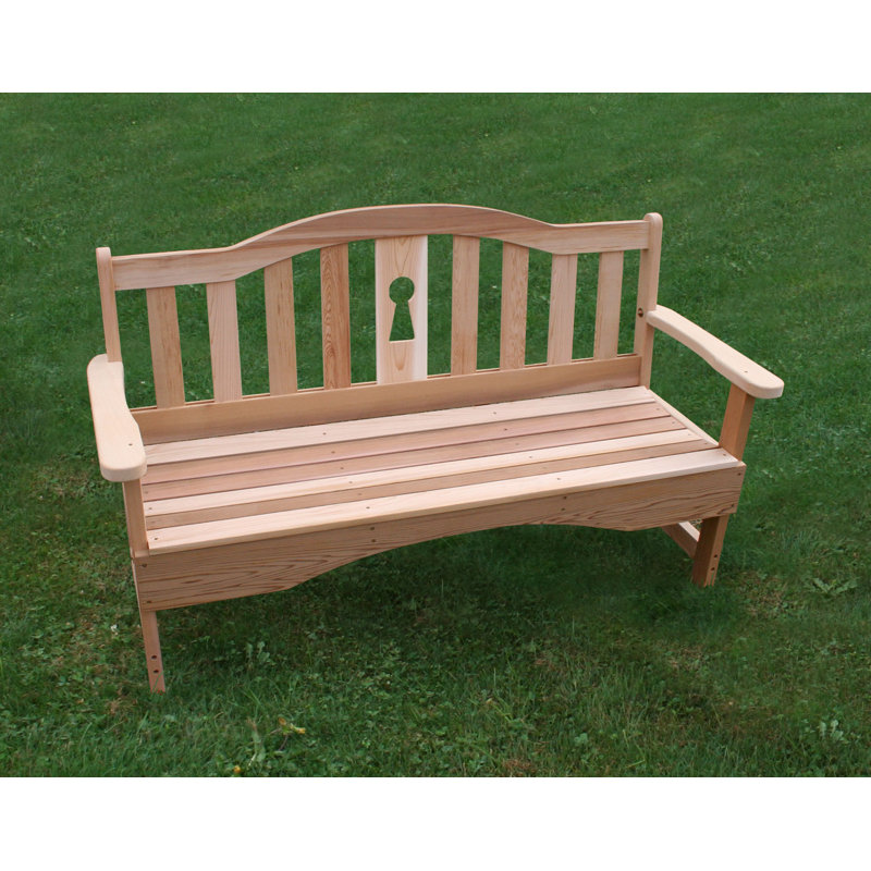 Banc de jardin en bois Cedar Benches, 2 pi, Aucune finition