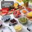  16 contenants de rangement en verre de 16 pièces avec couvercle, 8 contenants de rangement des aliments avec 8 couvercles hermétiques (ensemble de 8)-921021789