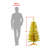 4FT Gold Christmas Tree