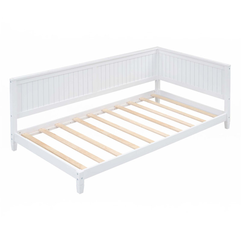 Lit de jour / canapé en bois, Lit simple, Blanc