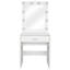Commode à tiroir simple avec canon léger et grand miroir blanc froid
