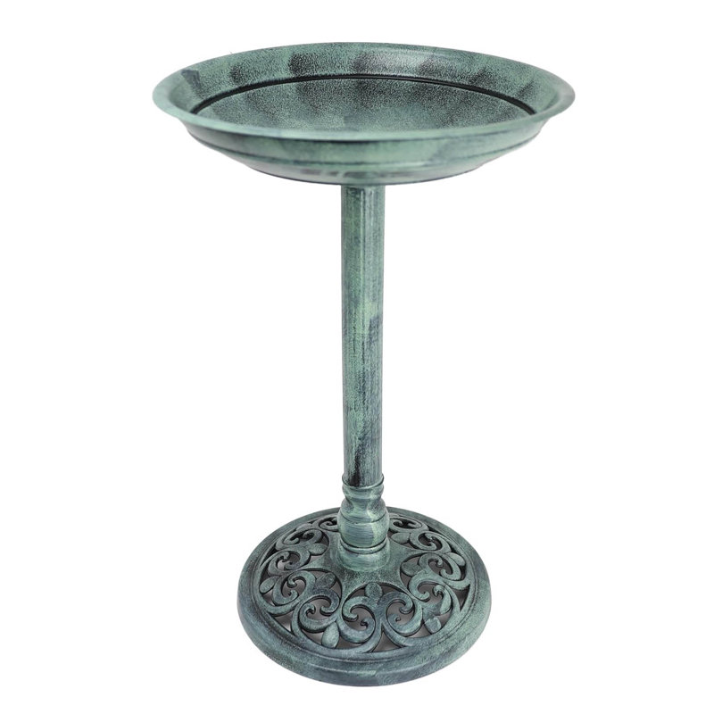 Plastic Birdbath, Light Green