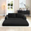 Canapé-lit pliant convertible 2-en-1, canapé-lit en velours côtelé moderne avec 2 * coussins, canapé-lit modulaire futon sans os avec lit escamotable, canapé-lit modulaire pliable pour le salon noir-1183179869-1183179864-1183179863