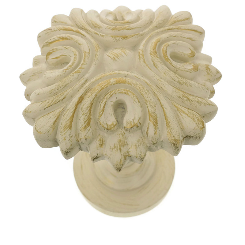 Retenue de rideau Beltran Drapery Medallion, Blanc doré de France