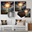 Coucher de soleil, explosion sur les collines, impression d'art mural-461820200-461820246