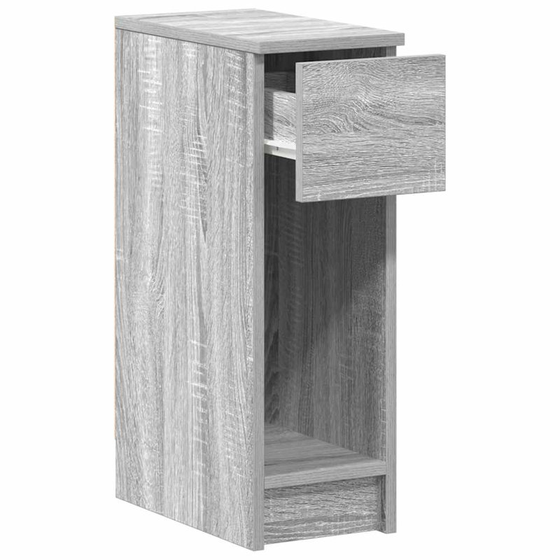 Cornelio 20 cm W Bedside Table, Grey/Sonoma, Set of 2