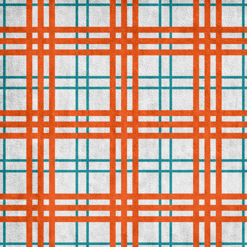 Bath Towel, Polyester/Cotton Blend, White/Aqua/Orange
