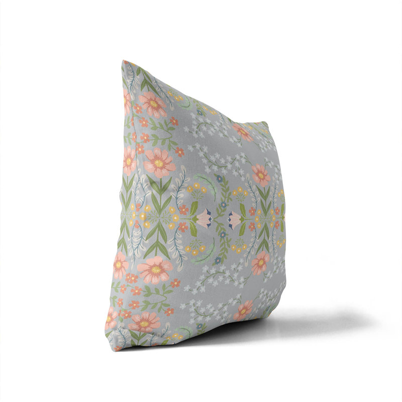 Cecelia Indoor Throw Pillow, Slate/Gray
