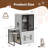Double Cat Litter Box Enclosure with Ladder & Doors, Multi-Cat House with Storage Space and Hammock-663370176