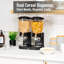 Distributeur de nourriture sèche Mind Reader, 2 contenants de comptoir de 3,5 L pour grains de céréales, granola, bonbons, riz et café-119548422