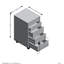 33.2 cm W 5 -Drawer Mobile Filing Cabinet-10163766