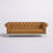 Idyll Tufted Button Upholstered Leather Chesterfield Sofa-1562677970