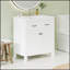 Meuble-lavabo mural moderne de 24 pouces avec 2 tiroirs - Idéal pour les petites salles de bain et maximiser l'espace-1818229095